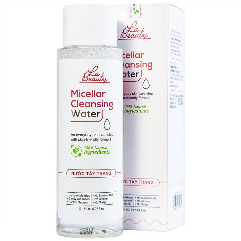 [CHÍNH HÃNG] Nước tẩy trang Micellar Cleansing Water La Beauty làm sạch sâu, loại bỏ bụi bẩn (150ml)