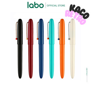Bút máy kaco retro cao cấp kèm hộp đựng bút hai ống mực và ống bơm mực labo