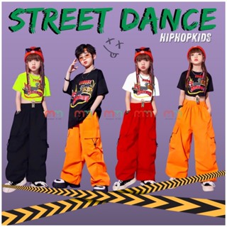 Đồ nhảy hiphop cho bé gái bé trai 2025, áo chất thun cotton, quần Kaki túi hộp dây rút ống
