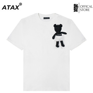 Áo thun gấu Bear khâu túi nam nữ cao cấp Áo phông I.con đính gấu nam nữ mới nhất