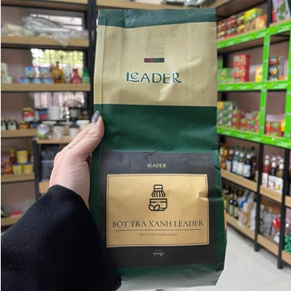 Bột Trà Xanh/ Bột Matcha Nhật LEADER gói 500g- BAO BÌ MỚI