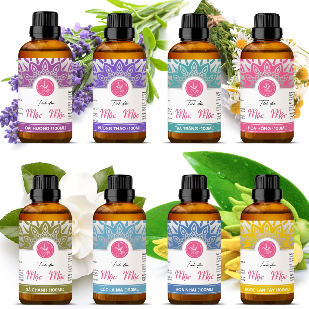 Chai Lớn 100ml -Tinh Dầu Xông Phòng Thiên Nhiên - Tinh dầu thơm phòng ngủ Thư giãn Đuổi Muỗi Khử mùi