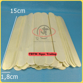 10 Que gỗ phết sáp wax lông 15cm