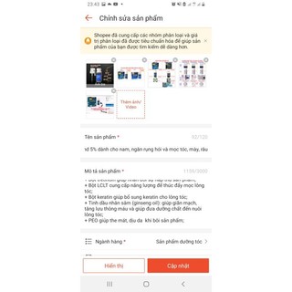 Tinh chất bôi tóc Kirkland 5% dành cho nam, ngăn rụng hói và mọc tóc, mày, râu