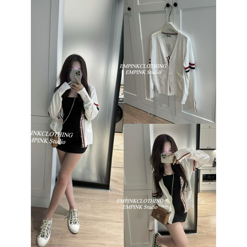 EMPINKCLOTHING/ ÁO CADIGAN THOM KẺ TAY, CÓ CÚC SƯỜN [ CHÍNH CHỦ EMPINK] | BigBuy360 - bigbuy360.vn