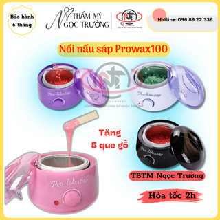 Nồi nấu sáp wax lông Prowax100 Tặng kèm 5 que gỗ phết sáp