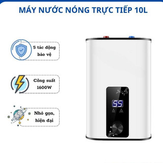 Máy nước nóng trực tiếp 10L, bình nước nóng dung tích 10L, làm nóng nhanh, tiết kiệm điện chống rò rỉ