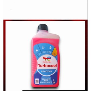 Nước dung dịch làm mát động cơ Total Turbo Cool Ready Mix 1L lít Singapore cho xe máy ga, ô tô, máy vi tính, mẫu mới