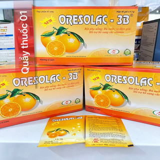 Bột pha uống Oresol -3B bù nước và chất điện giải- hộp 40 gói