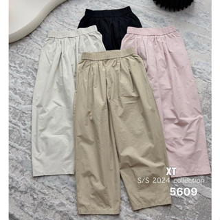 Quần Ống Rộng Form Chuẩn Chất Kaki Mềm Cạp Chun Siêu Hack Dáng_963