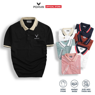 Áo thun polo nam poloman basic chất cvc cá sấu sang trọng, thanh lịch, chuẩn form
