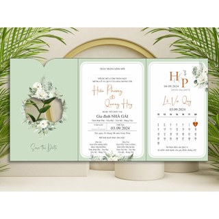 THIỆP CƯỚI GẤP 3 - HD 236