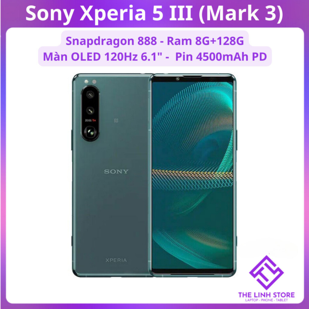  Điện thoại Sony Xperia 5 III  X5 Mark 3  màn OLED 120Hz - Snapdragon 888 ram 8G 128G 