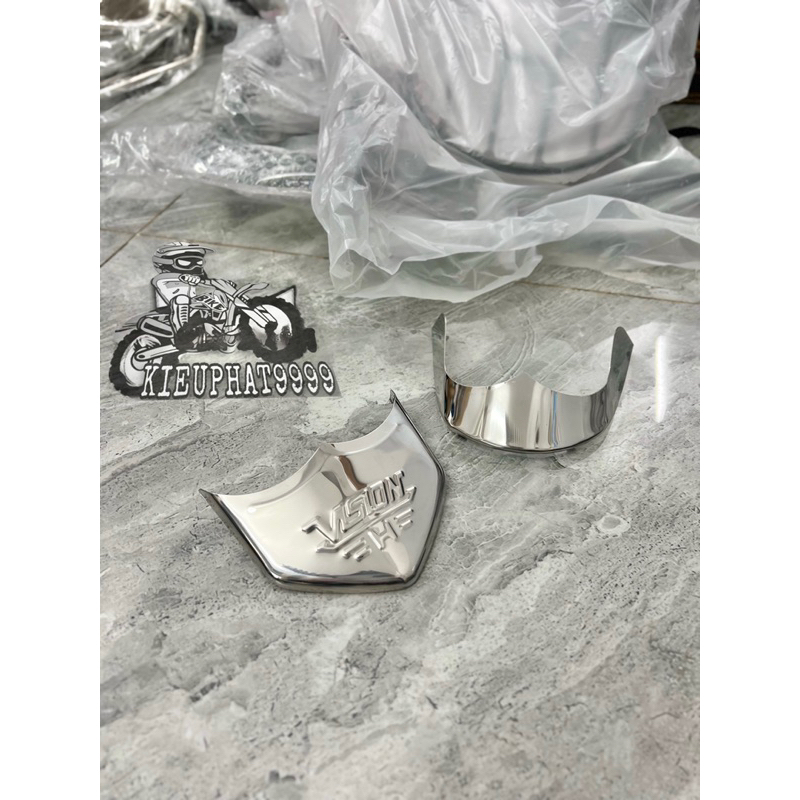 Ốp Mỏ Dè Vision 2014->2020 Inox