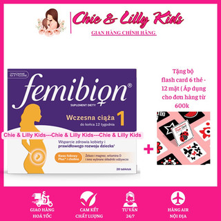 Vitamin bầu Femibion số 1 dành cho giai đoạn đầu thai kì đến tuần thứ 12