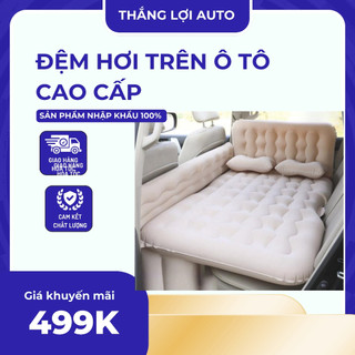 . Đệm hơi, Giường hơi trên ô tô⚡️Hàng Cao Cấp⚡️ Loại chân rời tiện dụng,chất nhung cực êm min,thoải mái khi nằm