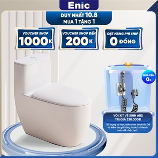 Bồn Cầu Enic C04, chất liệu men nano bạc cao cấp