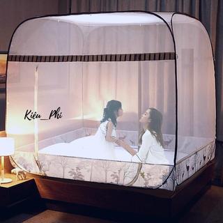 Màn chụp tự bung Kiều Phi đỉnh vuông 1m6 - 1m8 - 2m2 - Mùng chụp tự bung Cao Cấp Thông Minh Bảo Hành 18 tháng