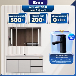 Bộ tủ phòng tắm chất liệu gỗ Enic ST01,chống thấm,chống ẩm,