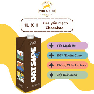 Sữa yến mạch Oatside vị Chocolate 1 Lít - 200ml