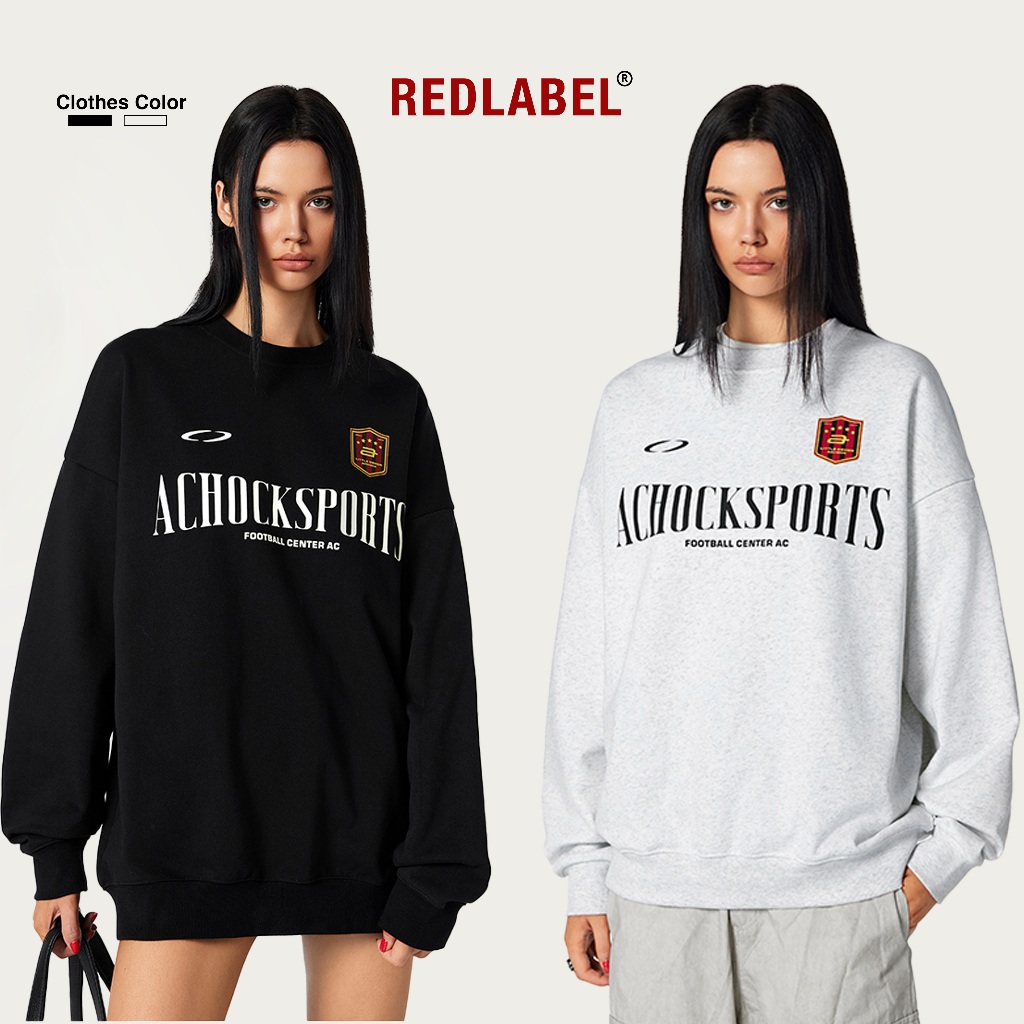 Áo Sweatshirt Nỉ Bông Nam Nữ In Họa Tiết Chữ ACHOCK RedLabel Áo Sweater Unisex Form Rộng Cao Cấp