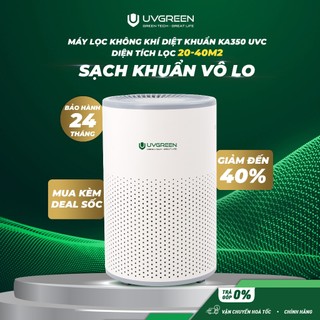 Máy lọc không khí diệt khuẩn uvgreen ka350 uvc light 40m2, công nghệ uvc led hiện đại