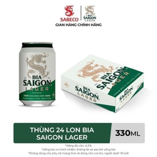 ( Hoả tốc HCM) Thùng Bia Sài Gòn Lager 24 lon
