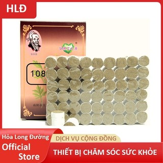 Hộp điếu ngải cứu 108 đoạn- viên ngải 108 đoạn dùng với hộp ngải, con lăn ngải