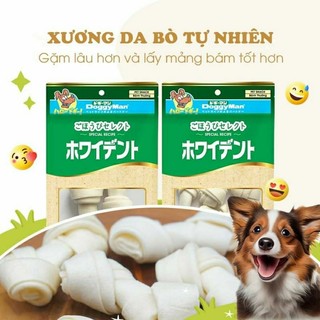 Xương gặm da bò cho chó size S DoggyMan 70g
