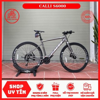  Xe Đạp CALLI S6000 • Khung-càng nhôm 6061 phanh dầu moay-ơ 6 bạc cối nổ 3*9 Shimano 