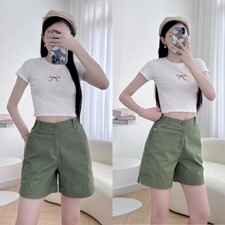 [ROSACA] Quần Short Nữ Cạp Cao Kaki Lưng Thun Form A - Vải Kaki Mềm Đẹp, Không Ra Màu Giá Xưởng