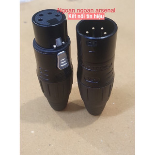 jack canon xlr 4 chân, 5 chân đực cái cao cấp nhập khẩu
