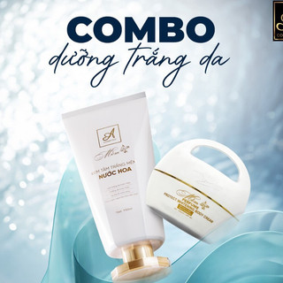 Combo Kem body Mềm acosmetics và tắm trắng mềm nước hoa, dưỡng trắng da toàn thân 250g