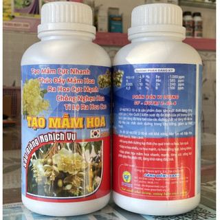Tạo Mầm Hoa Sầu Riêng (chai 1 lít) - tạo mầm, thúc đẩy mầm hoa, ra hoa cực mạnh, chống nghẽn hoa