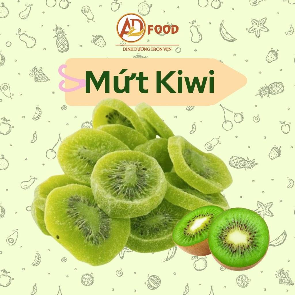 100gr Mứt kiwi sấy dẻo
