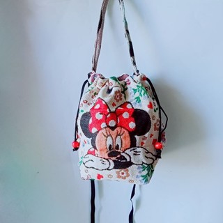 Túi rút  đeo chéo thổ cẩm  mini size 20cm