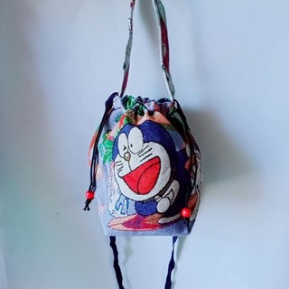 Túi rút  đeo chéo thổ cẩm  mini size 20cm
