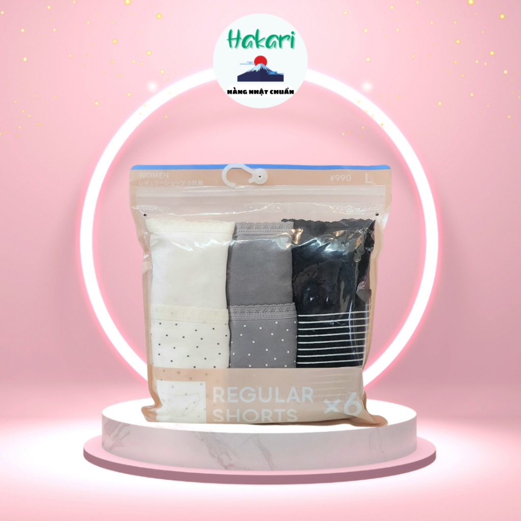 Quần chip Gu set 6 Nhật Bản