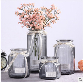 Bình hoa thuỷ tinh vân sọc NHIỀU MÀU phong cách cổ điển sang trọng NHIỀU CỠ