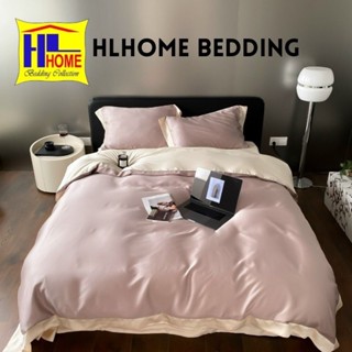 Bộ ga gối chăn mùa hè Tencel 100s cao cấp HLHOME mát lạnh hè ,phối màu sang trọng ,vỏ chăn êm ái, chống nhăn