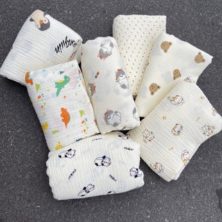 vải xô muslin cao cấp 2 lớp 100% cotton tự may khăn tắm,khăn sữa cho bé giá rẻ,vải siêu mềm mịn,thấm hút tốt