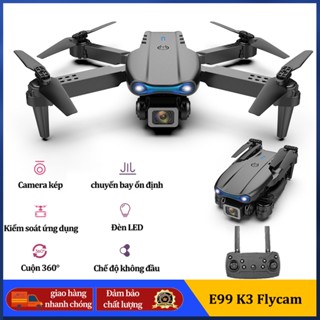 Máy Bay Flycam E99 Pro/K3,Drone camera trang bị camera kép 4k,Lai Cam Điều Khiển Từ Xa,Thích hợp cho người mới tập luyện
