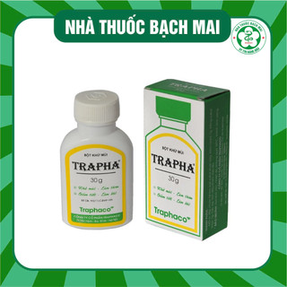 Khử mùi hôi chân, hôi nách Trapha 30g - dạng bột giúp hết mùi giày, giảm tiết mồ hôi