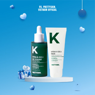 Combo Serum và Kem dưỡng Vita K Cica Prettyskin
