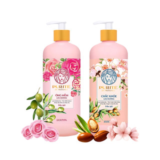 Dầu Gội Purite Hoa Hồng, Hoa Anh Đào 600ml