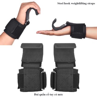   DF Dây kéo lưng có móc weight lifting strap hook hổ trợ tập tạ nâng tạ tập gym 