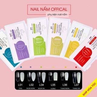 Móng úp Lotus nhám đủ các loại phom 12 size hộp 552 móng