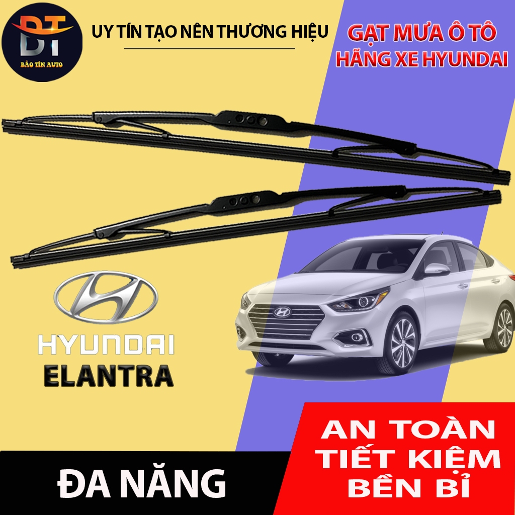 [HYUNDAI ELANTRA] Cần gạt mưa khung xương, chổi gạt mưa xe Hyundai Elantra, gạt kính xe oto, thanh g