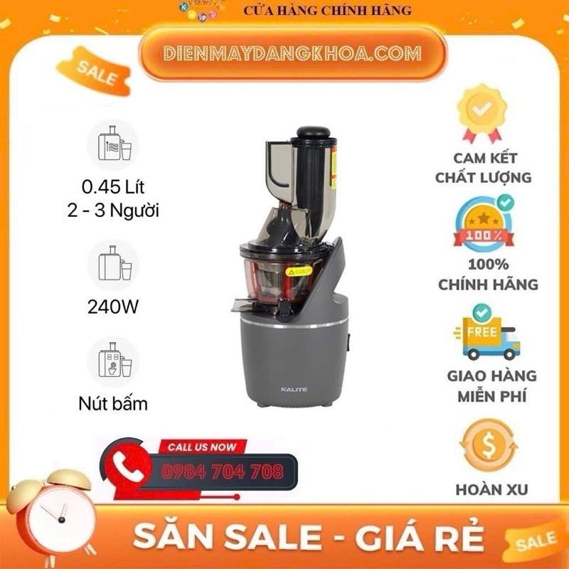 Máy ép hoa quả tốc độ chậm Kalite KL-550