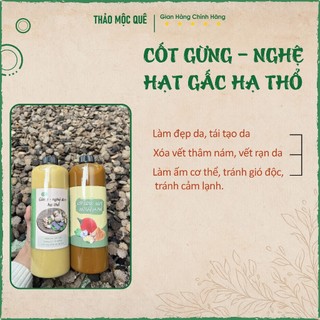 Cốt gừng nghệ thao moc que hạt gấc hạ thổ 100 ngày